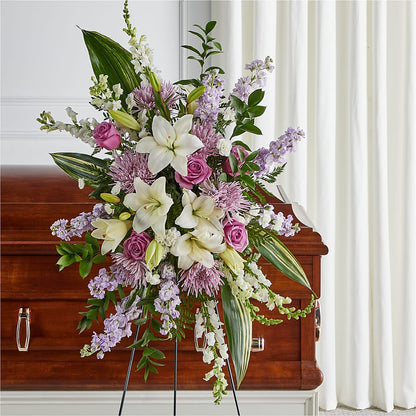 Grateful Hearts Standing Spray –  Portage Florals, Portage PA