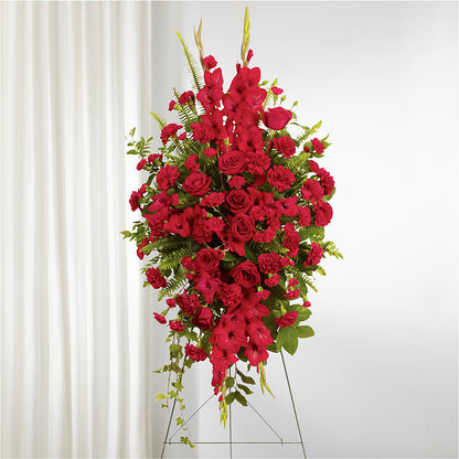 From the Heart Standing Spray –  Portage Florals, Portage PA