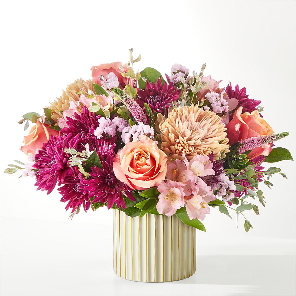 Berry Cobbler Bouquet with Ivory Vase –  Portage Florals, Portage PA