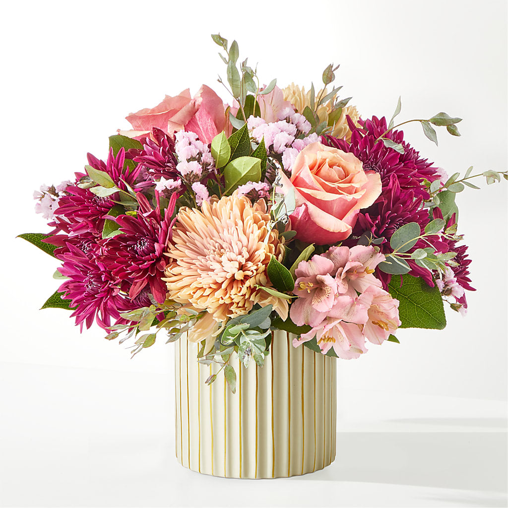 Berry Cobbler Bouquet with Ivory Vase –  Portage Florals, Portage PA