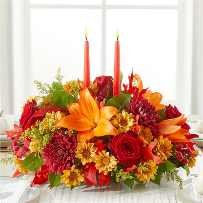 Autumn's Embrace Centerpiece –  Portage Florals, Portage PA