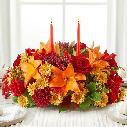 Autumn's Embrace Centerpiece –  Portage Florals, Portage PA