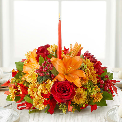 Autumn's Embrace Centerpiece –  Portage Florals, Portage PA