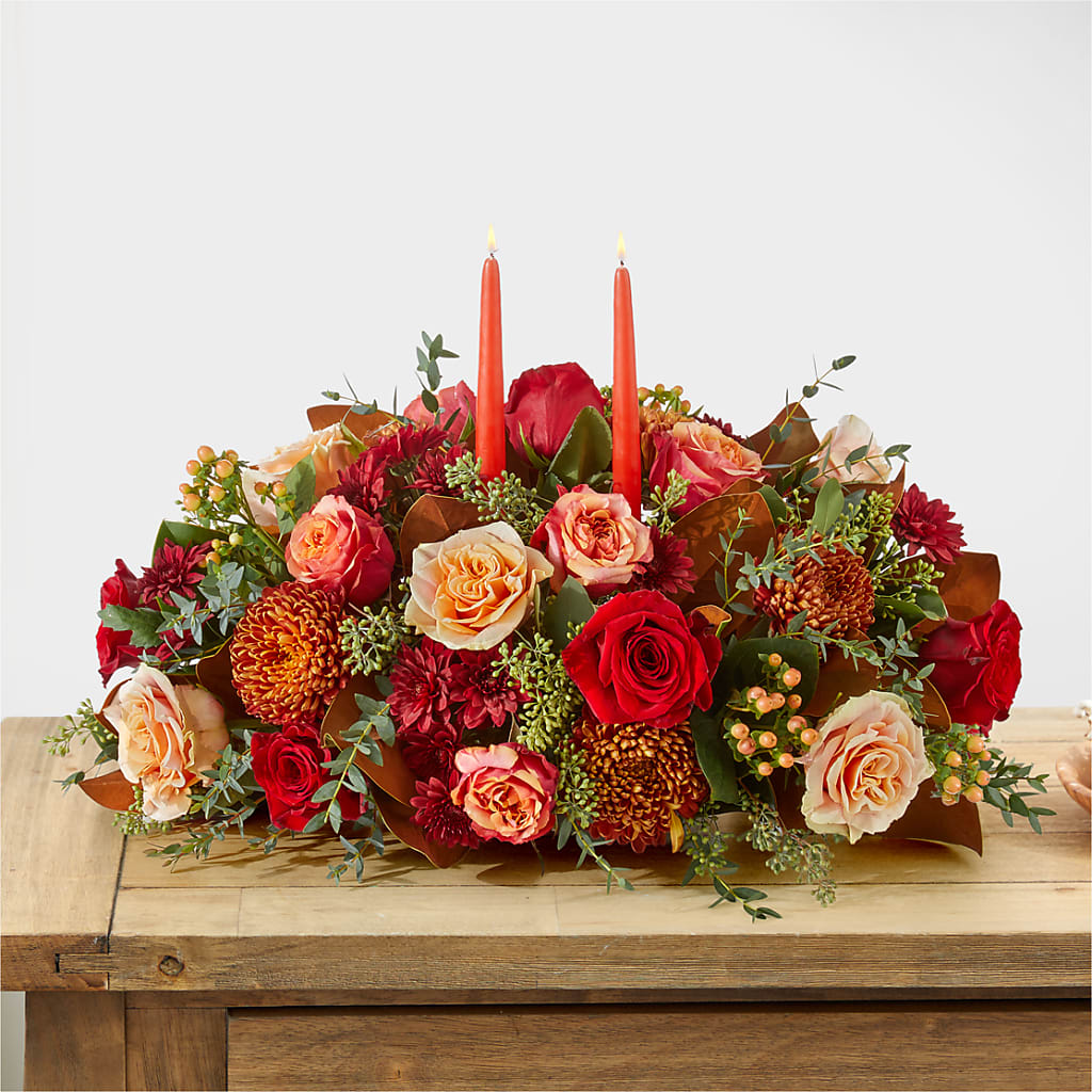 Gather Near Centerpiece –  Portage Florals, Portage PA